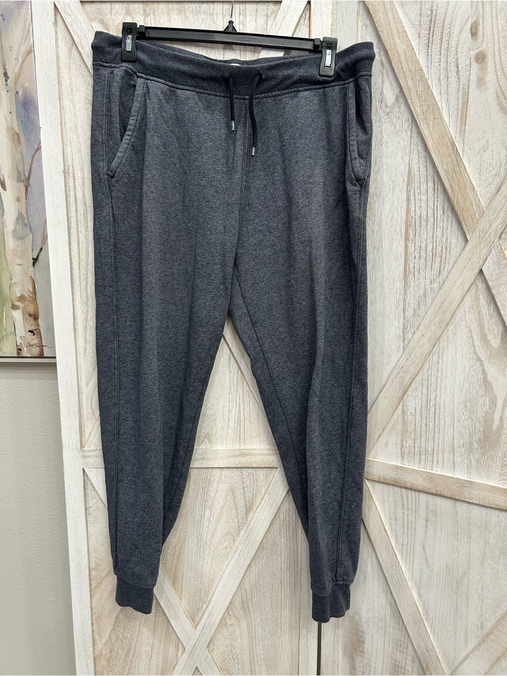 Old Navy Men's Dark Charcoal Gray Jogger Sweatpants